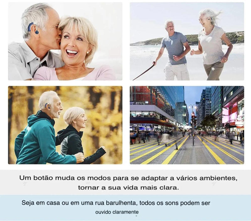 Aparelho Auditivo Recarregável (1un)